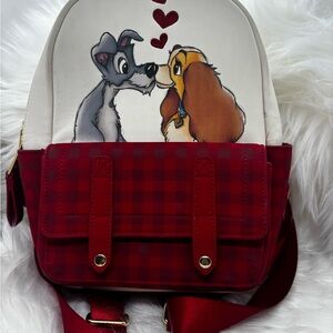 Lady and The Tramp Red and White Plaid Loungefly